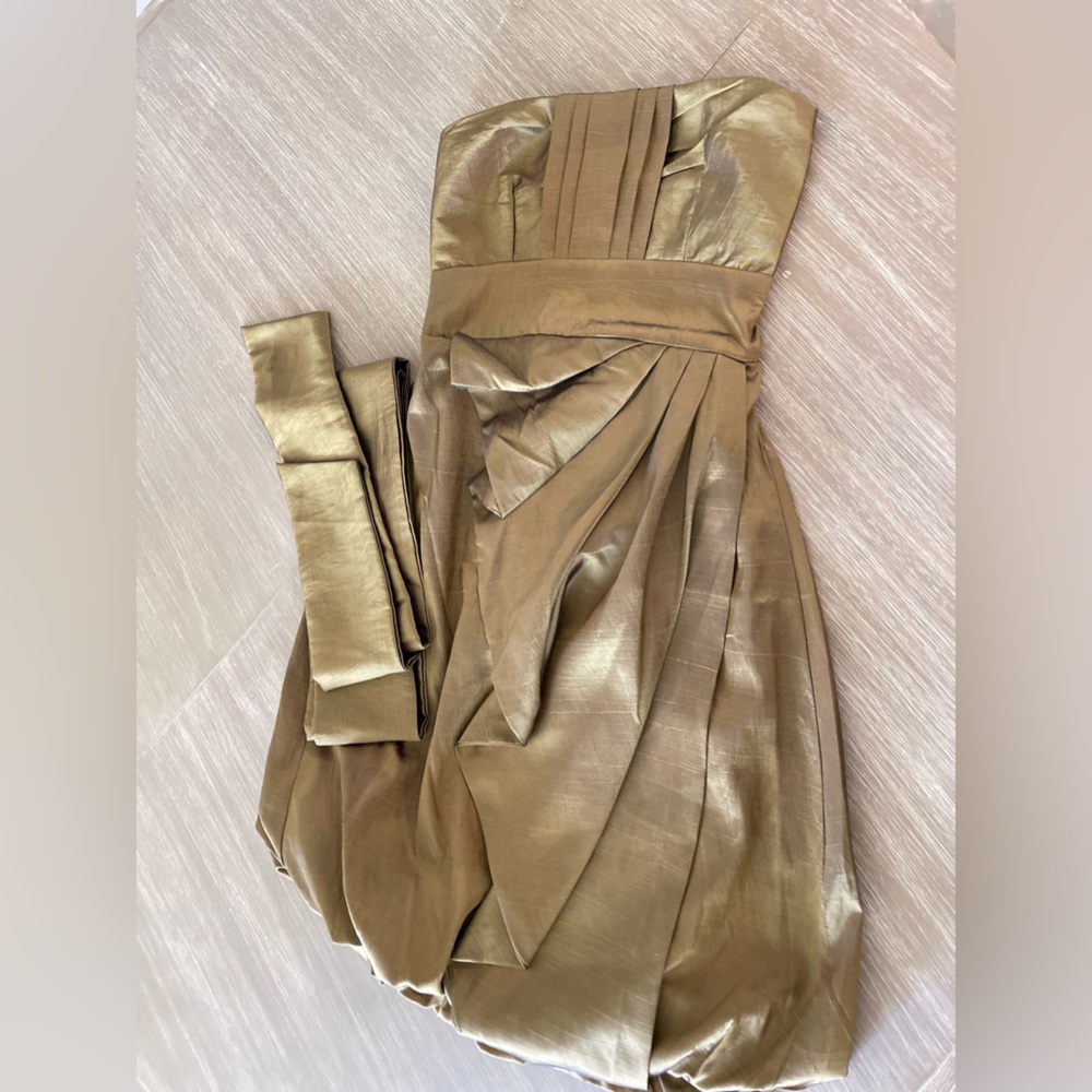 Goldish/bronzish cocktail dress